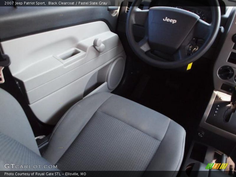 Black Clearcoat / Pastel Slate Gray 2007 Jeep Patriot Sport
