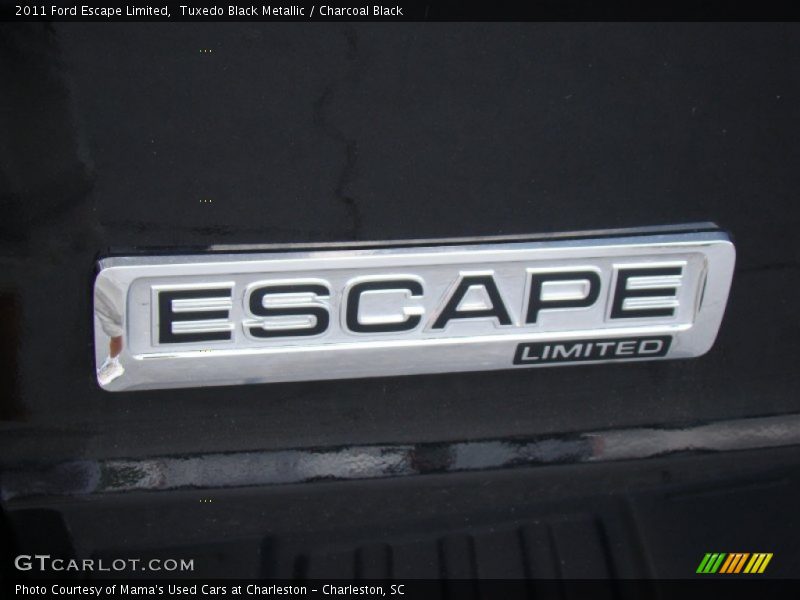 Tuxedo Black Metallic / Charcoal Black 2011 Ford Escape Limited