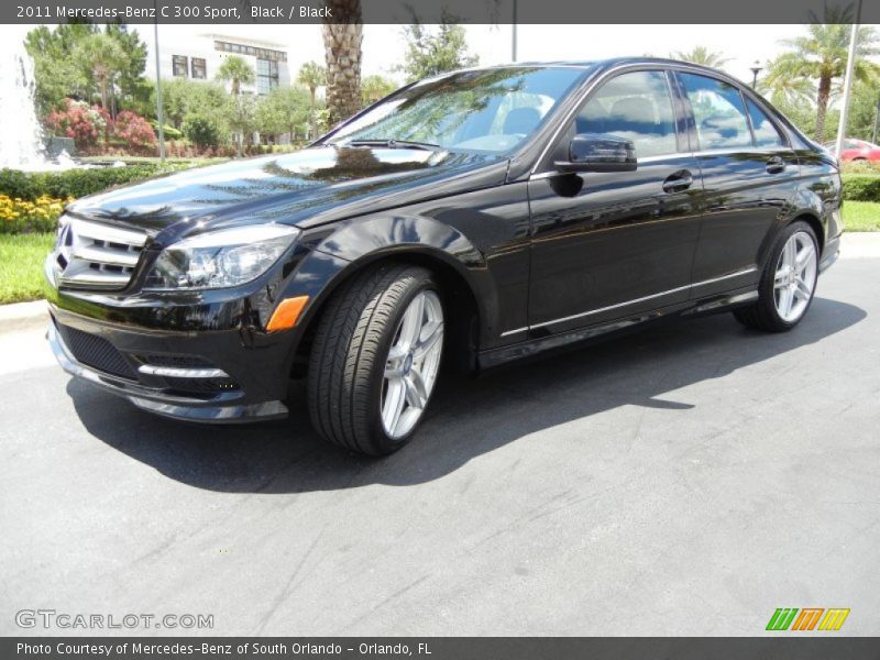 Black / Black 2011 Mercedes-Benz C 300 Sport
