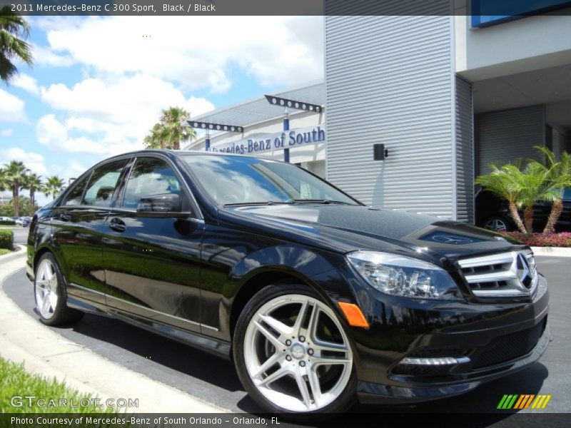 Black / Black 2011 Mercedes-Benz C 300 Sport