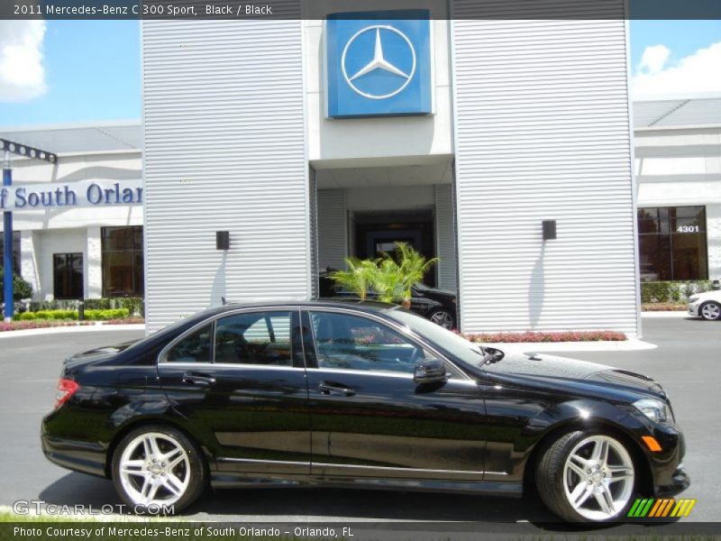Black / Black 2011 Mercedes-Benz C 300 Sport