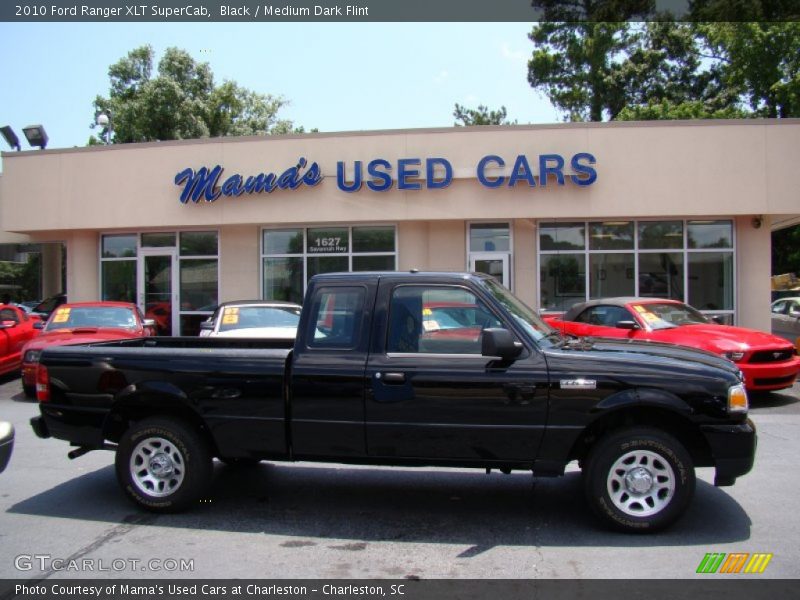 Black / Medium Dark Flint 2010 Ford Ranger XLT SuperCab
