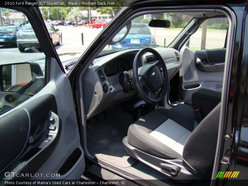 Black / Medium Dark Flint 2010 Ford Ranger XLT SuperCab