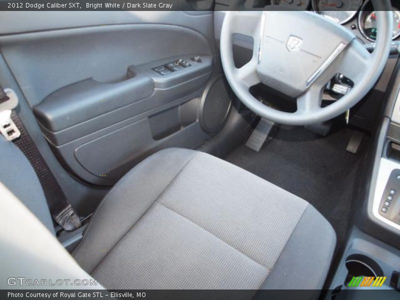 Bright White / Dark Slate Gray 2012 Dodge Caliber SXT
