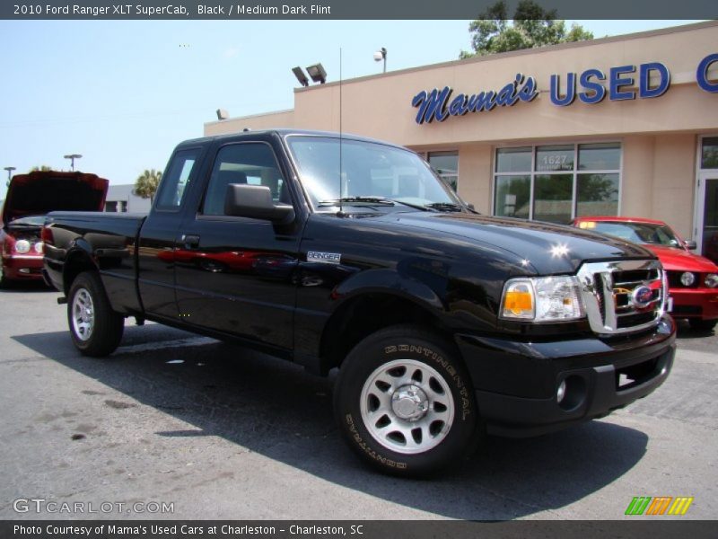 Black / Medium Dark Flint 2010 Ford Ranger XLT SuperCab