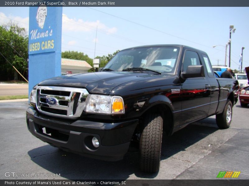 Black / Medium Dark Flint 2010 Ford Ranger XLT SuperCab