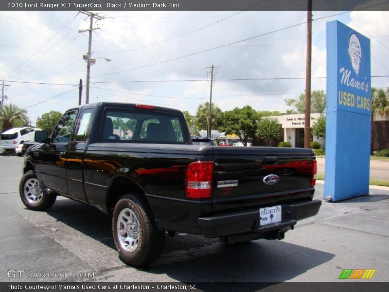 Black / Medium Dark Flint 2010 Ford Ranger XLT SuperCab