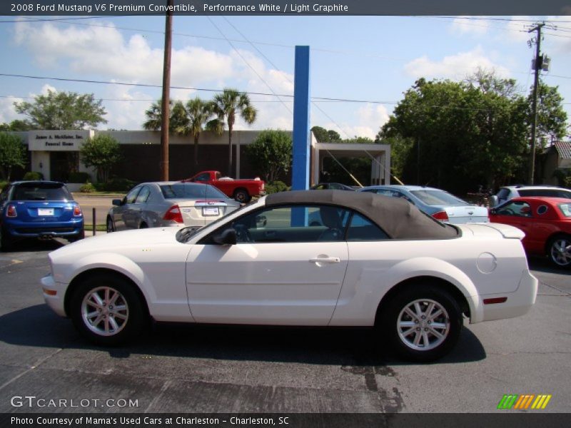 Performance White / Light Graphite 2008 Ford Mustang V6 Premium Convertible