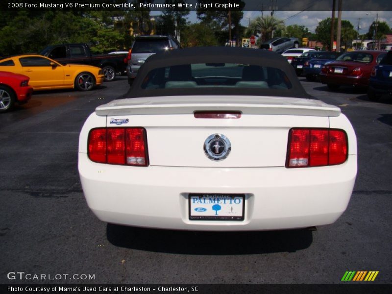 Performance White / Light Graphite 2008 Ford Mustang V6 Premium Convertible