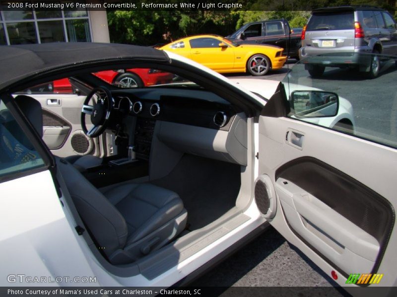 Performance White / Light Graphite 2008 Ford Mustang V6 Premium Convertible