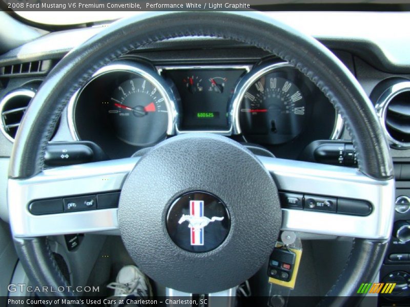 Performance White / Light Graphite 2008 Ford Mustang V6 Premium Convertible