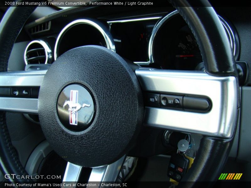 Performance White / Light Graphite 2008 Ford Mustang V6 Premium Convertible
