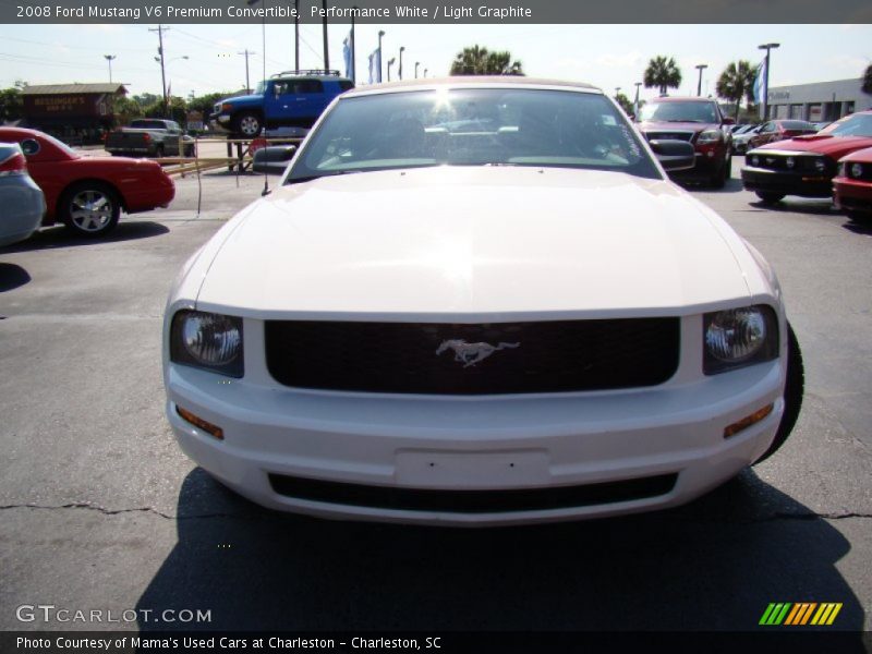 Performance White / Light Graphite 2008 Ford Mustang V6 Premium Convertible