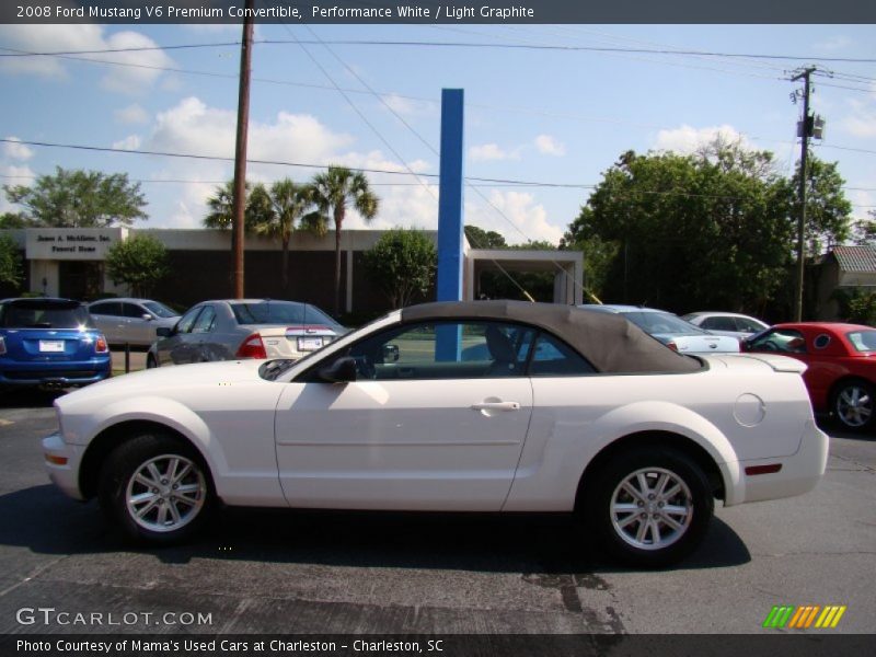 Performance White / Light Graphite 2008 Ford Mustang V6 Premium Convertible
