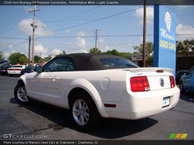 Performance White / Light Graphite 2008 Ford Mustang V6 Premium Convertible