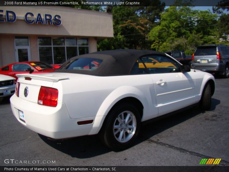 Performance White / Light Graphite 2008 Ford Mustang V6 Premium Convertible