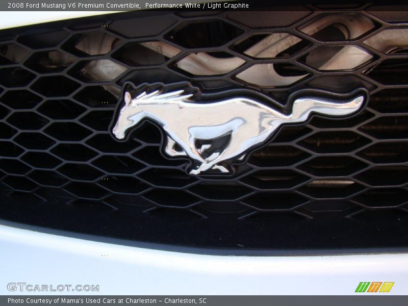 Performance White / Light Graphite 2008 Ford Mustang V6 Premium Convertible