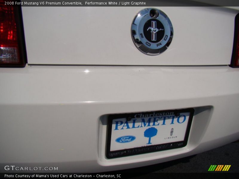 Performance White / Light Graphite 2008 Ford Mustang V6 Premium Convertible
