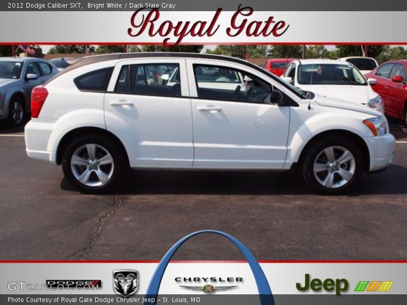 Bright White / Dark Slate Gray 2012 Dodge Caliber SXT