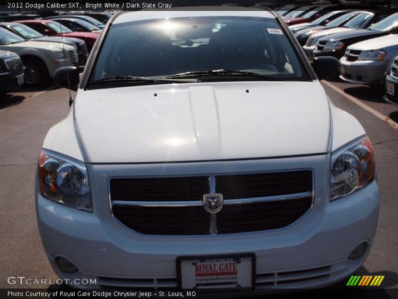 Bright White / Dark Slate Gray 2012 Dodge Caliber SXT