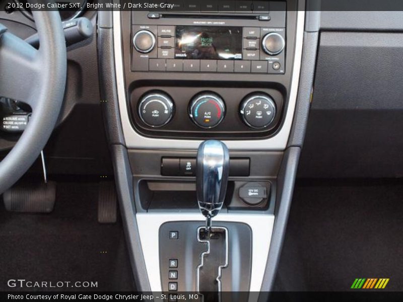Bright White / Dark Slate Gray 2012 Dodge Caliber SXT