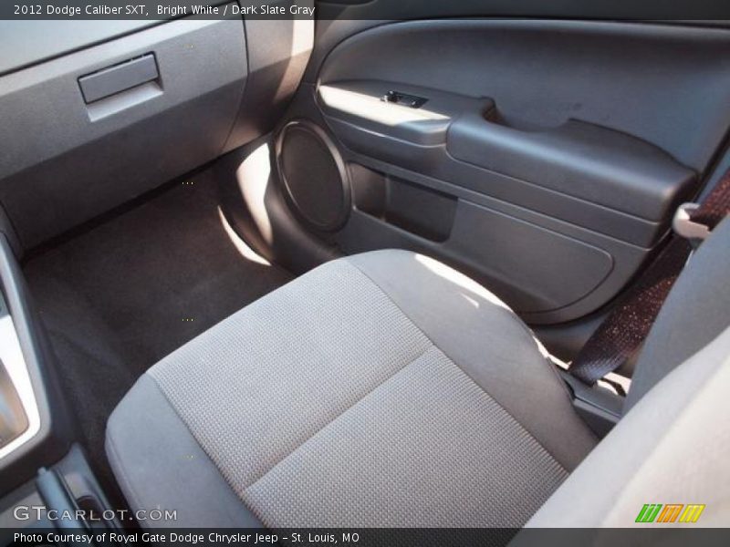 Bright White / Dark Slate Gray 2012 Dodge Caliber SXT