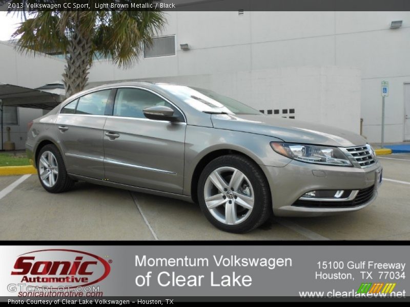 Light Brown Metallic / Black 2013 Volkswagen CC Sport