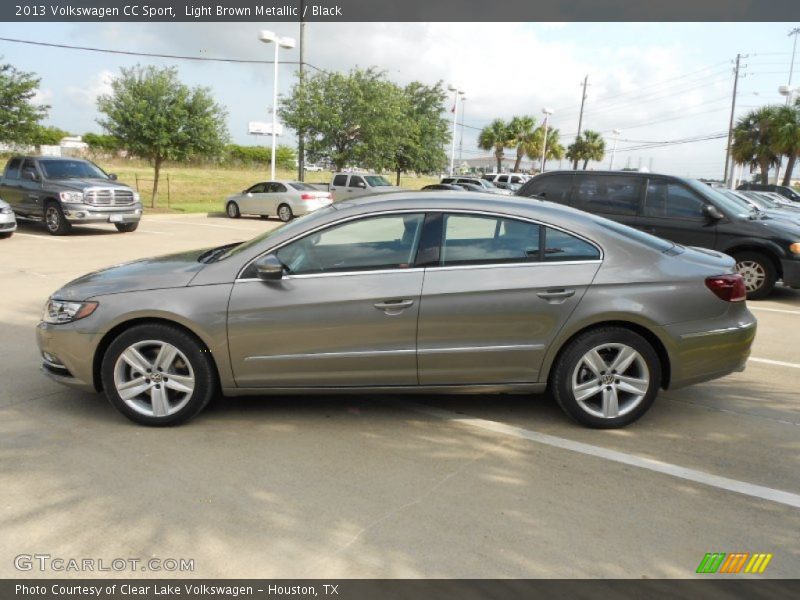 Light Brown Metallic / Black 2013 Volkswagen CC Sport