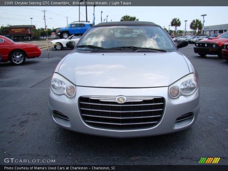 Brilliant Silver Metallic / Light Taupe 2005 Chrysler Sebring GTC Convertible