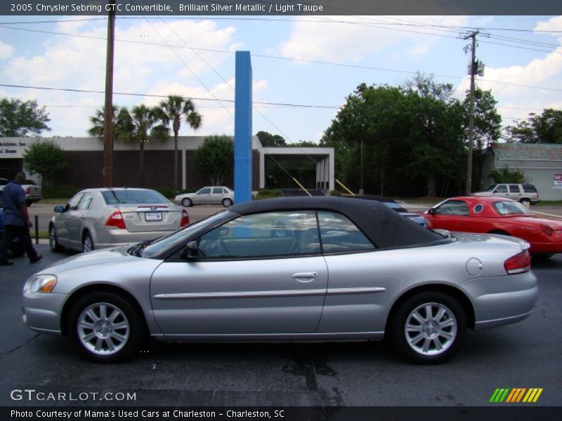 Brilliant Silver Metallic / Light Taupe 2005 Chrysler Sebring GTC Convertible