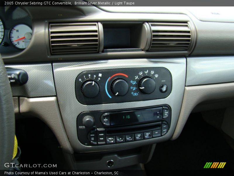 Brilliant Silver Metallic / Light Taupe 2005 Chrysler Sebring GTC Convertible