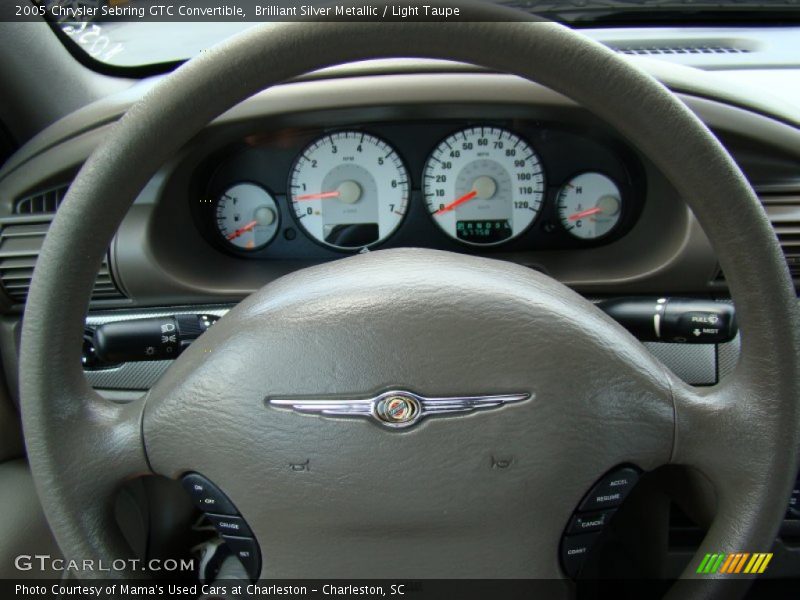 Brilliant Silver Metallic / Light Taupe 2005 Chrysler Sebring GTC Convertible