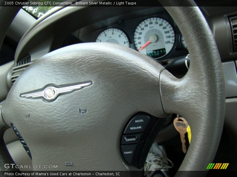Brilliant Silver Metallic / Light Taupe 2005 Chrysler Sebring GTC Convertible