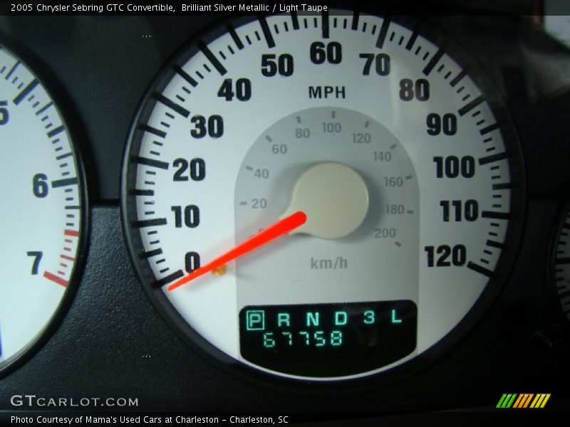 Brilliant Silver Metallic / Light Taupe 2005 Chrysler Sebring GTC Convertible
