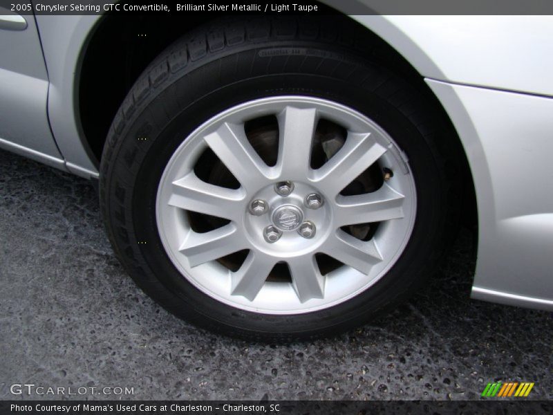Brilliant Silver Metallic / Light Taupe 2005 Chrysler Sebring GTC Convertible