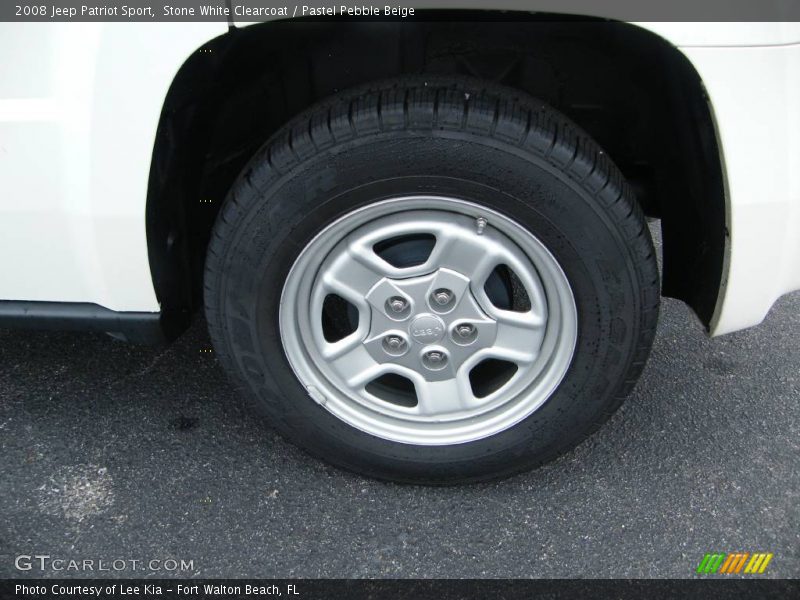 Stone White Clearcoat / Pastel Pebble Beige 2008 Jeep Patriot Sport