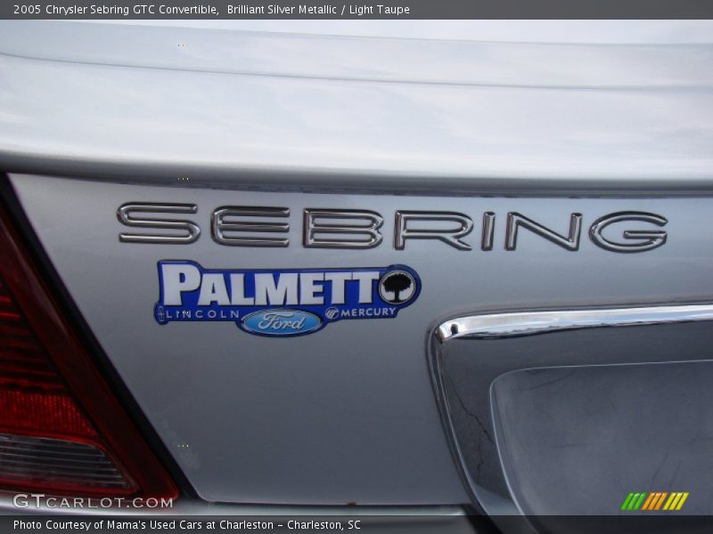 Brilliant Silver Metallic / Light Taupe 2005 Chrysler Sebring GTC Convertible