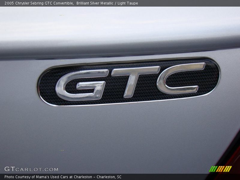 Brilliant Silver Metallic / Light Taupe 2005 Chrysler Sebring GTC Convertible