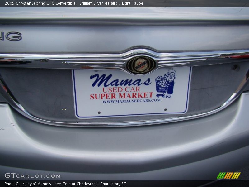 Brilliant Silver Metallic / Light Taupe 2005 Chrysler Sebring GTC Convertible