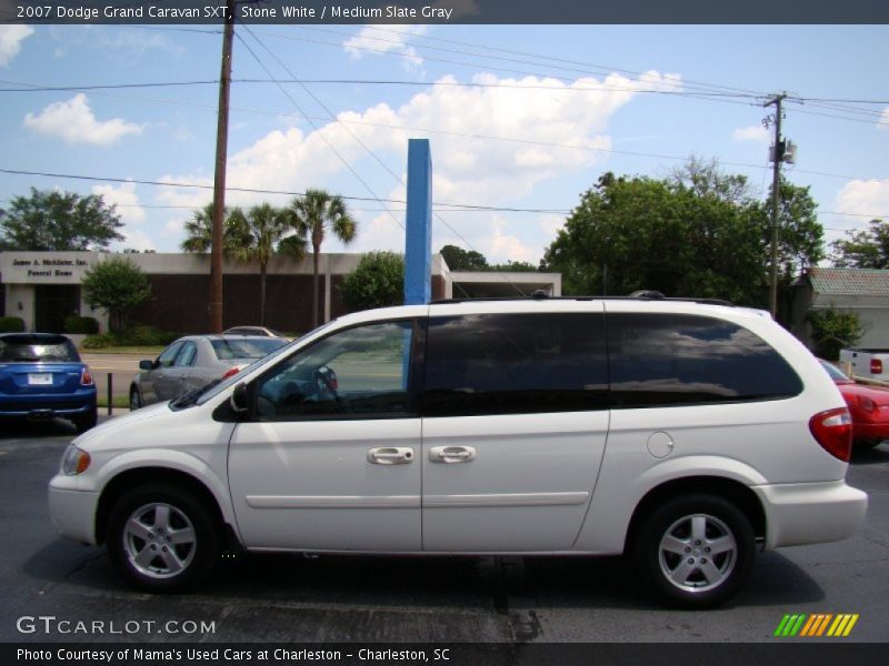 Stone White / Medium Slate Gray 2007 Dodge Grand Caravan SXT