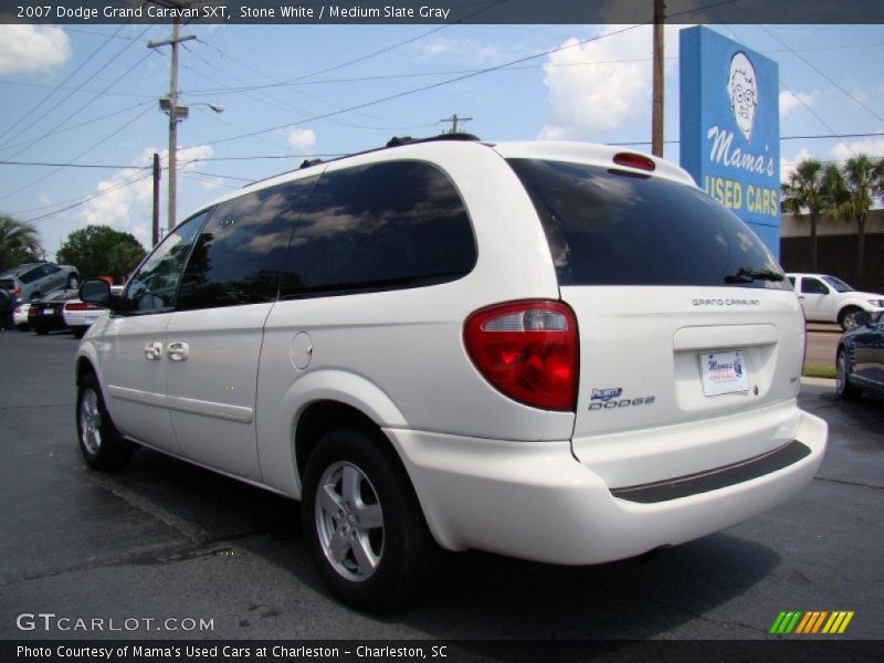 Stone White / Medium Slate Gray 2007 Dodge Grand Caravan SXT