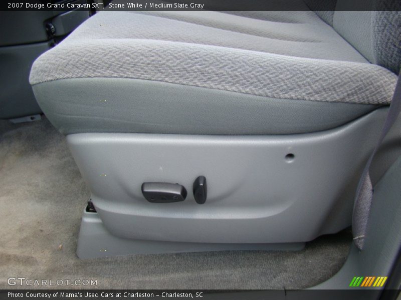 Stone White / Medium Slate Gray 2007 Dodge Grand Caravan SXT
