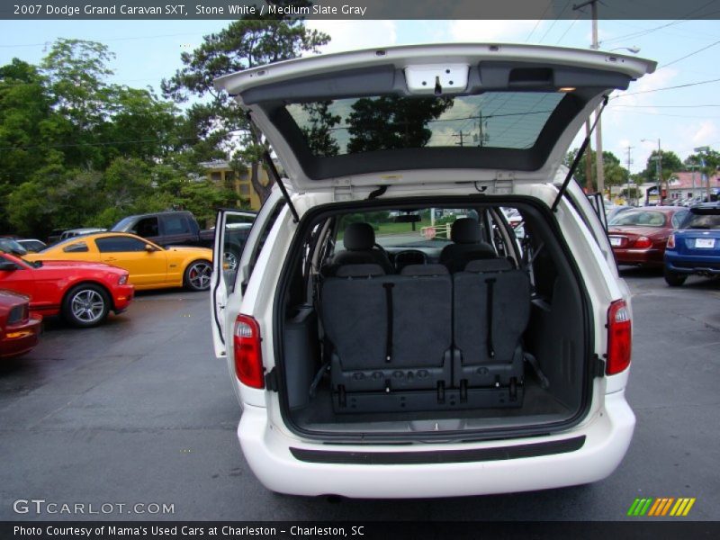 Stone White / Medium Slate Gray 2007 Dodge Grand Caravan SXT