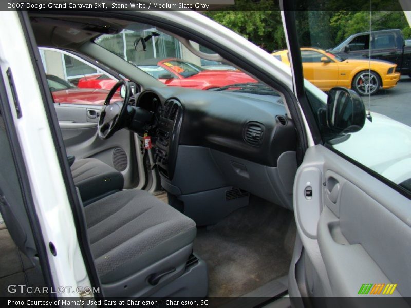 Stone White / Medium Slate Gray 2007 Dodge Grand Caravan SXT