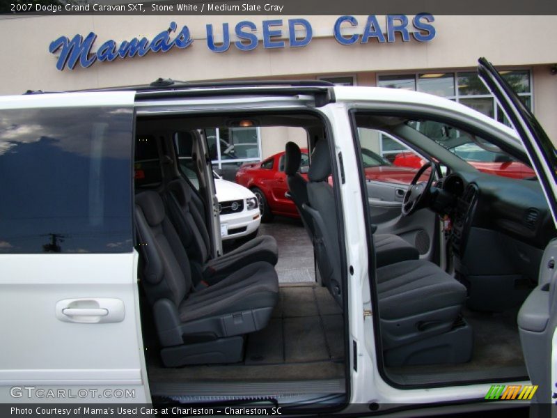Stone White / Medium Slate Gray 2007 Dodge Grand Caravan SXT
