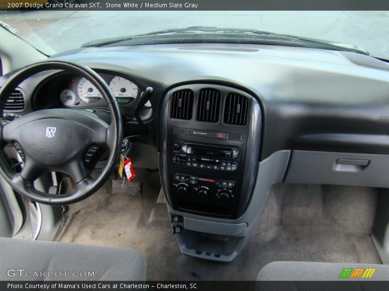 Stone White / Medium Slate Gray 2007 Dodge Grand Caravan SXT