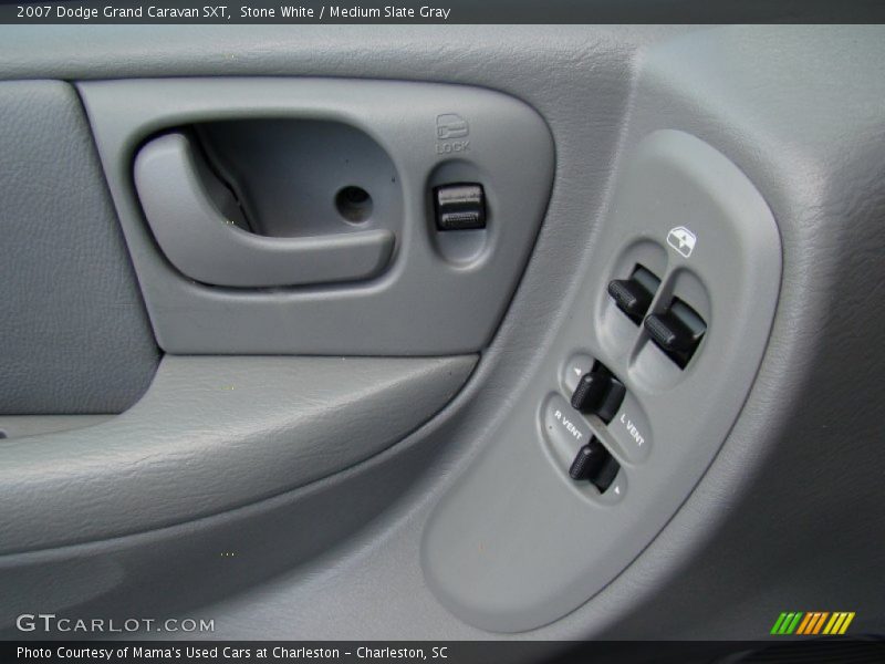 Stone White / Medium Slate Gray 2007 Dodge Grand Caravan SXT