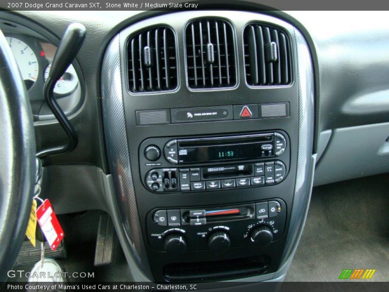 Stone White / Medium Slate Gray 2007 Dodge Grand Caravan SXT