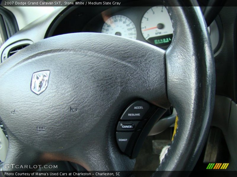 Stone White / Medium Slate Gray 2007 Dodge Grand Caravan SXT
