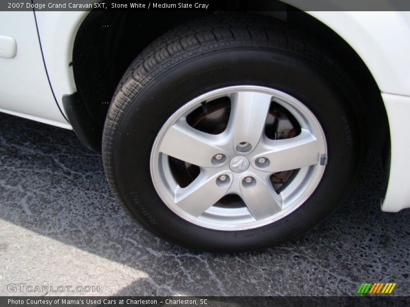 Stone White / Medium Slate Gray 2007 Dodge Grand Caravan SXT